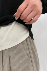 Half zip knit tops - Black - CISLYS