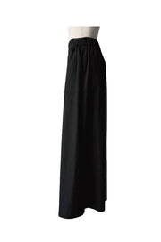 long tuck wide pants - Black - CISLYS