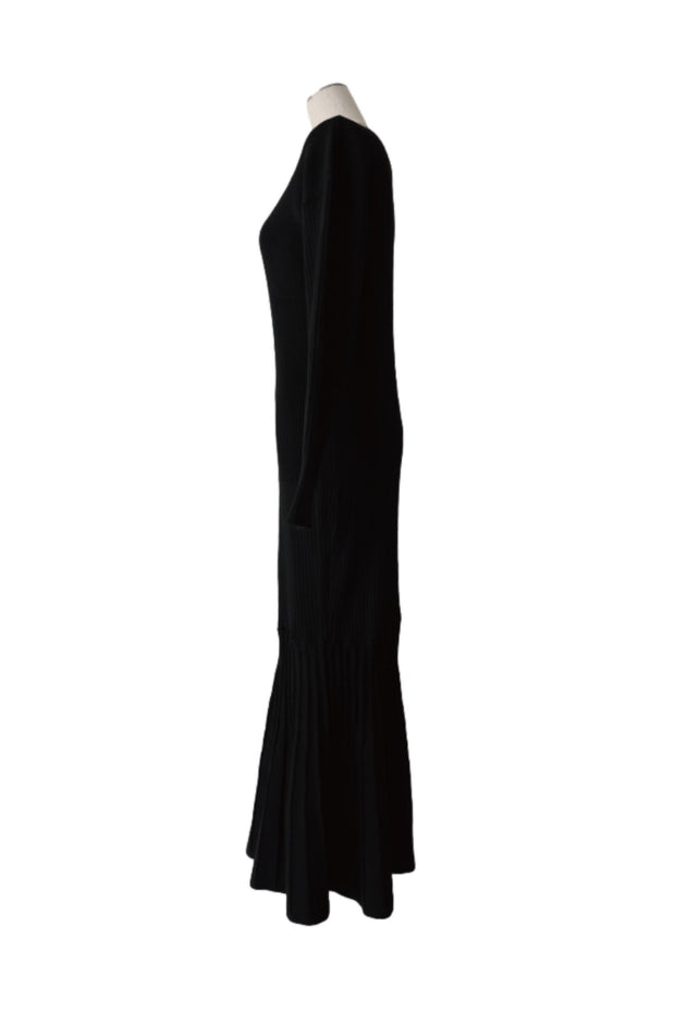 pleats mermaid knit dress - Black - CISLYS