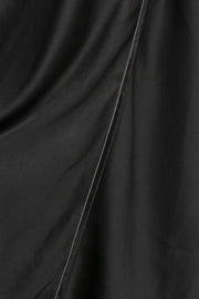 Stitch line halter dress - Black - CISLYS